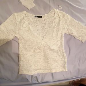 zara lace top